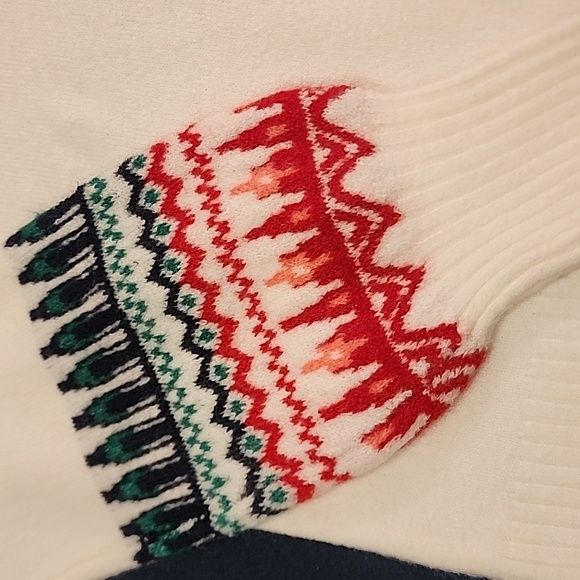 NWT Womens Cream Fairisle Crewneck GAP sweater Size Small - Picture 3 of 6